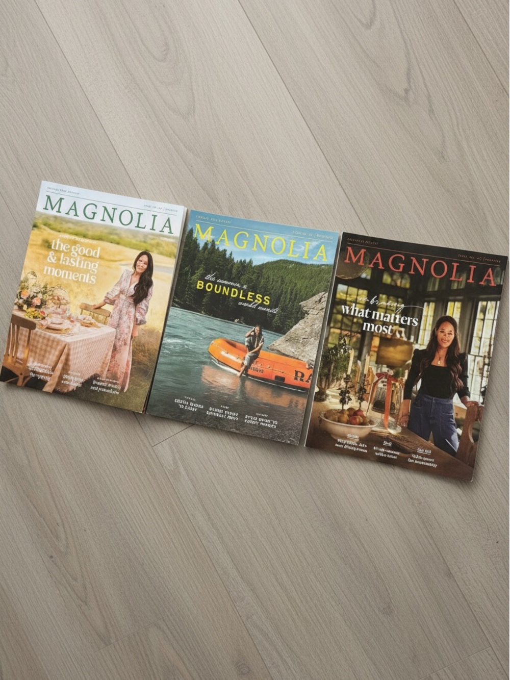 Magnolia Coffee Table Magazines Curated Collectible Bundle of Three (3)